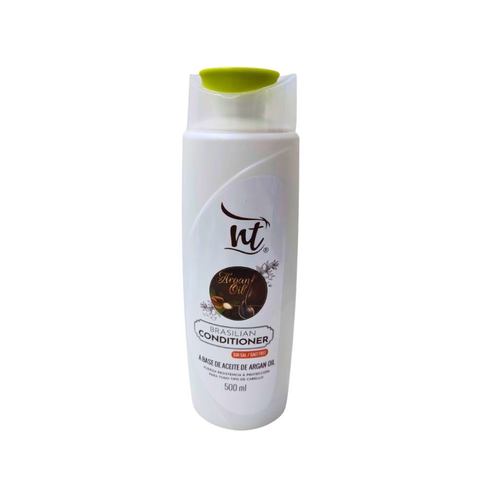 Acondicionador sin sal a base de aceite de argán Brazilian Wow NT (500 ml / 17.6 fl.oz) - Imagen 1