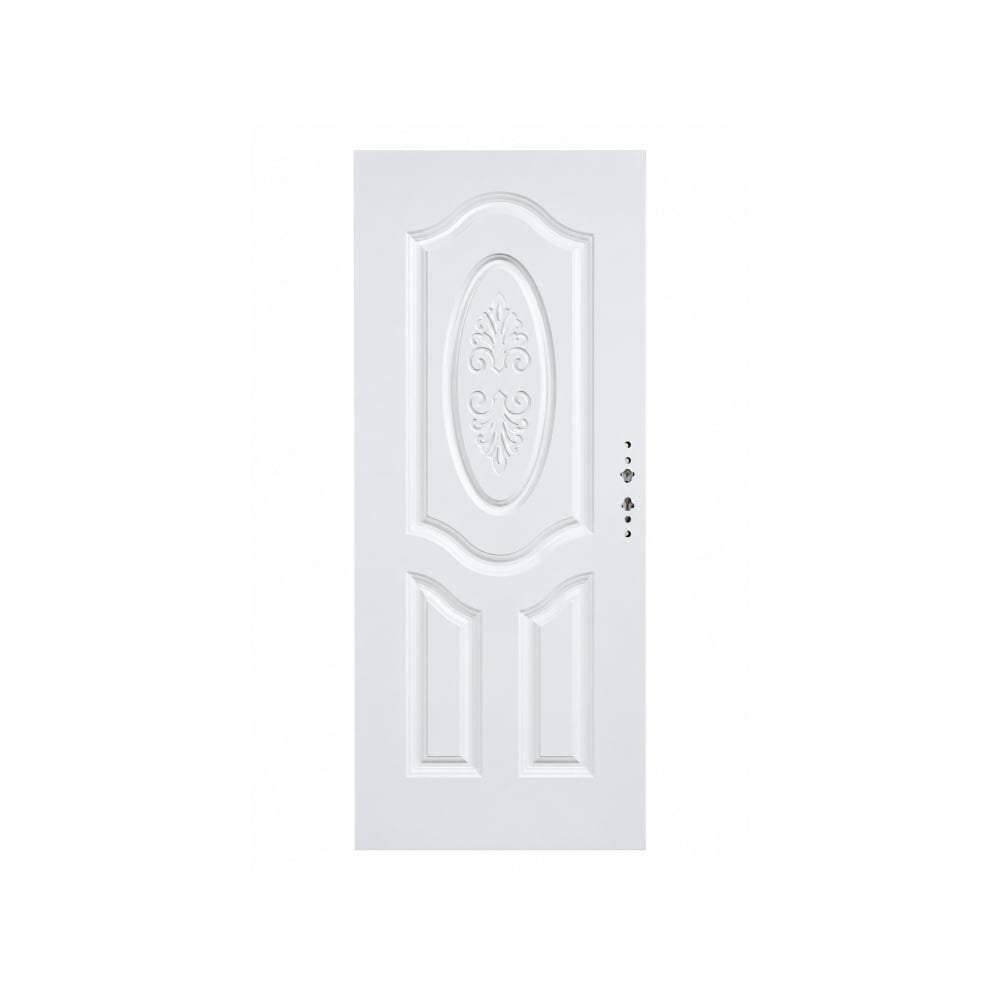 Puerta polimetálica de entrada principal blanca 210 cm x 80 cm Ruden - Imagen 1