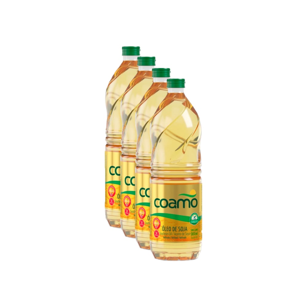 Aceite de soja refinado Coamo (4 x 900 ml) - Imagen 1