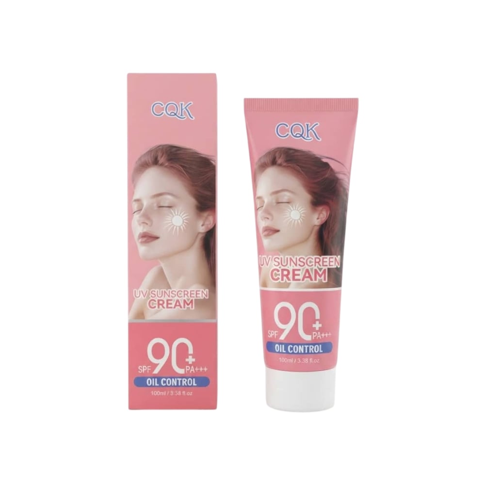 Protector -bloqueador- solar en crema con control de grasa SPF 90 PA+ CQK (100 ml) - Imagen 1