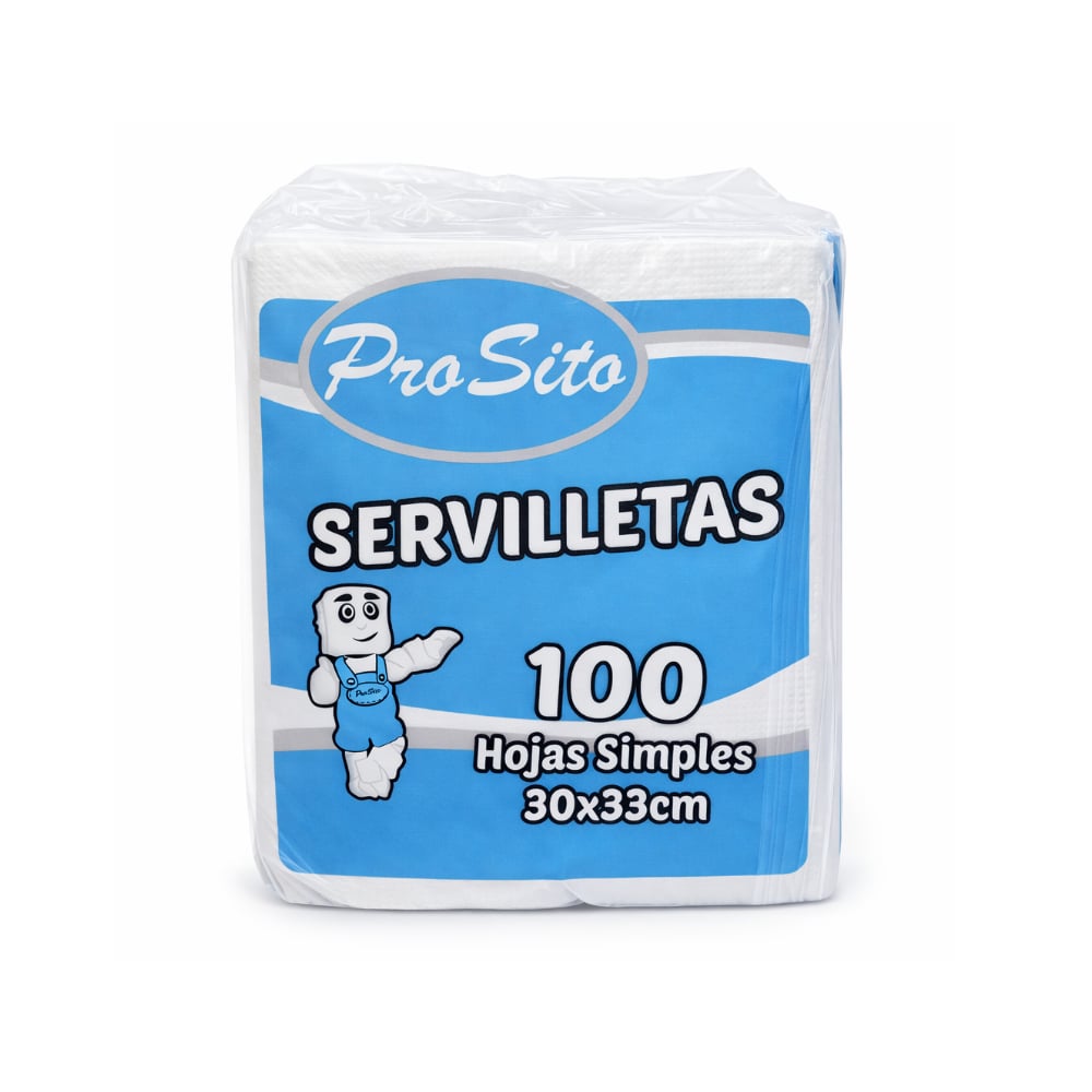Servilletas hojas simples 30 x 33 cm ProSito (100 U) - Imagen 1