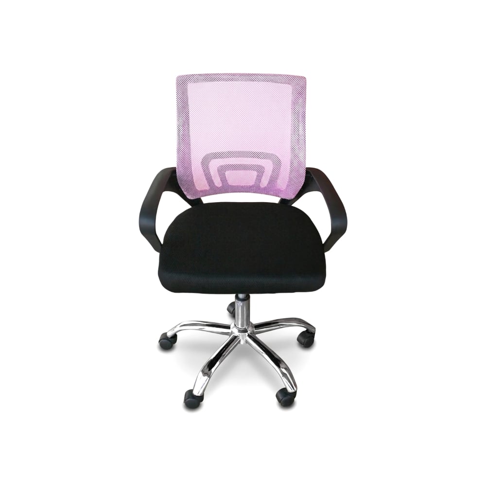 Silla de oficina clásica rosa con respaldo de malla 7House (1 U) - Imagen 1