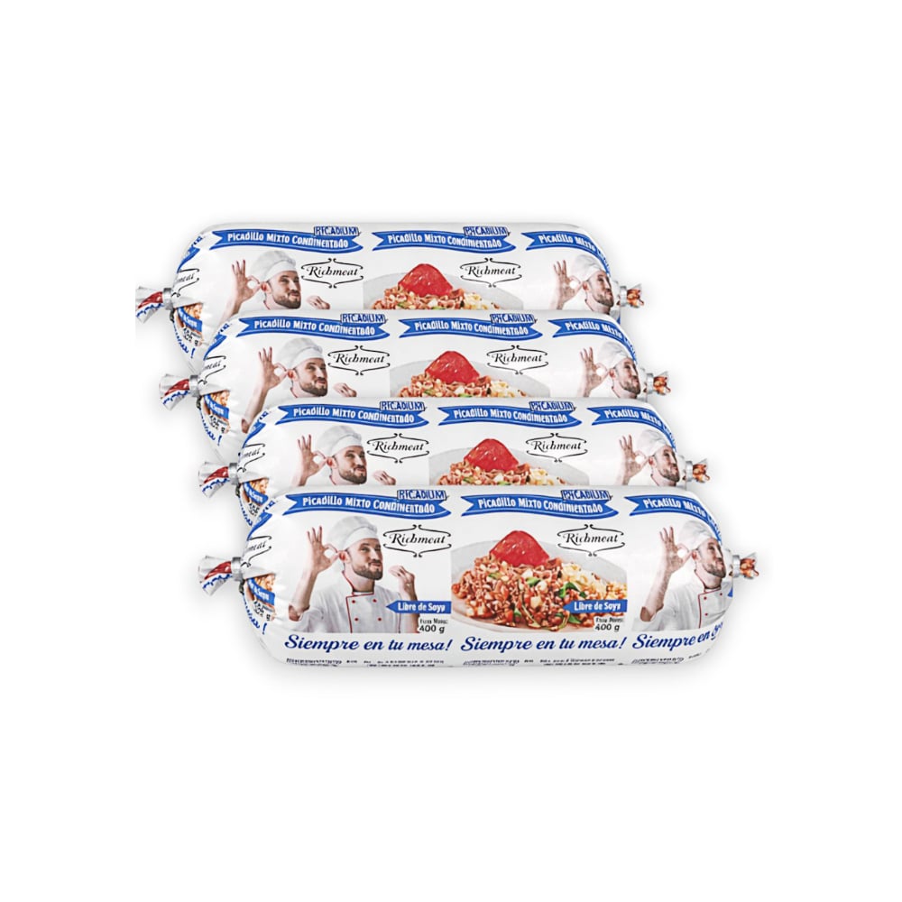 Picadillo mixto condimentado Richmeat (4 x 400 g / 14.1 oz) - Imagen 1