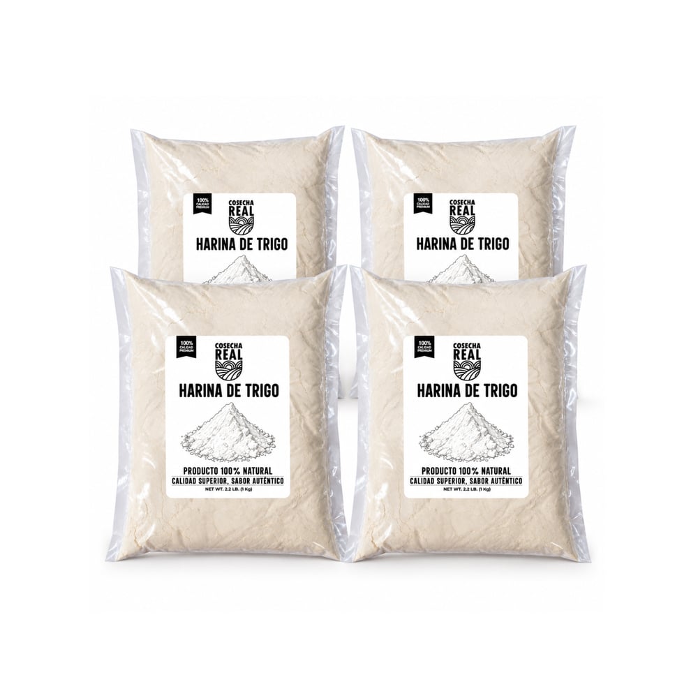 Harina de trigo Cosecha Real (4 x 1 kg / 2.2 lb) - Imagen 1