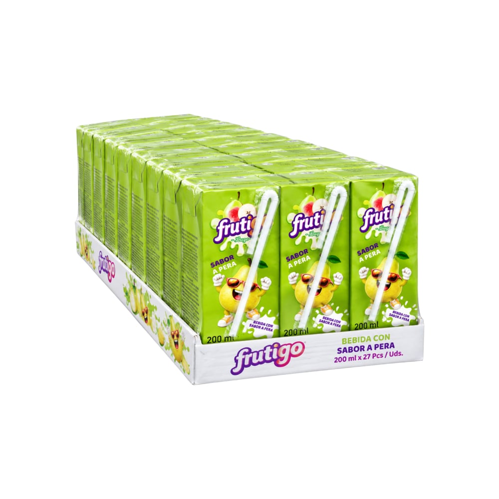 Bebida sabor a pera Frutigo (27 x 200 ml / 6.76 fl oz) - Imagen 1