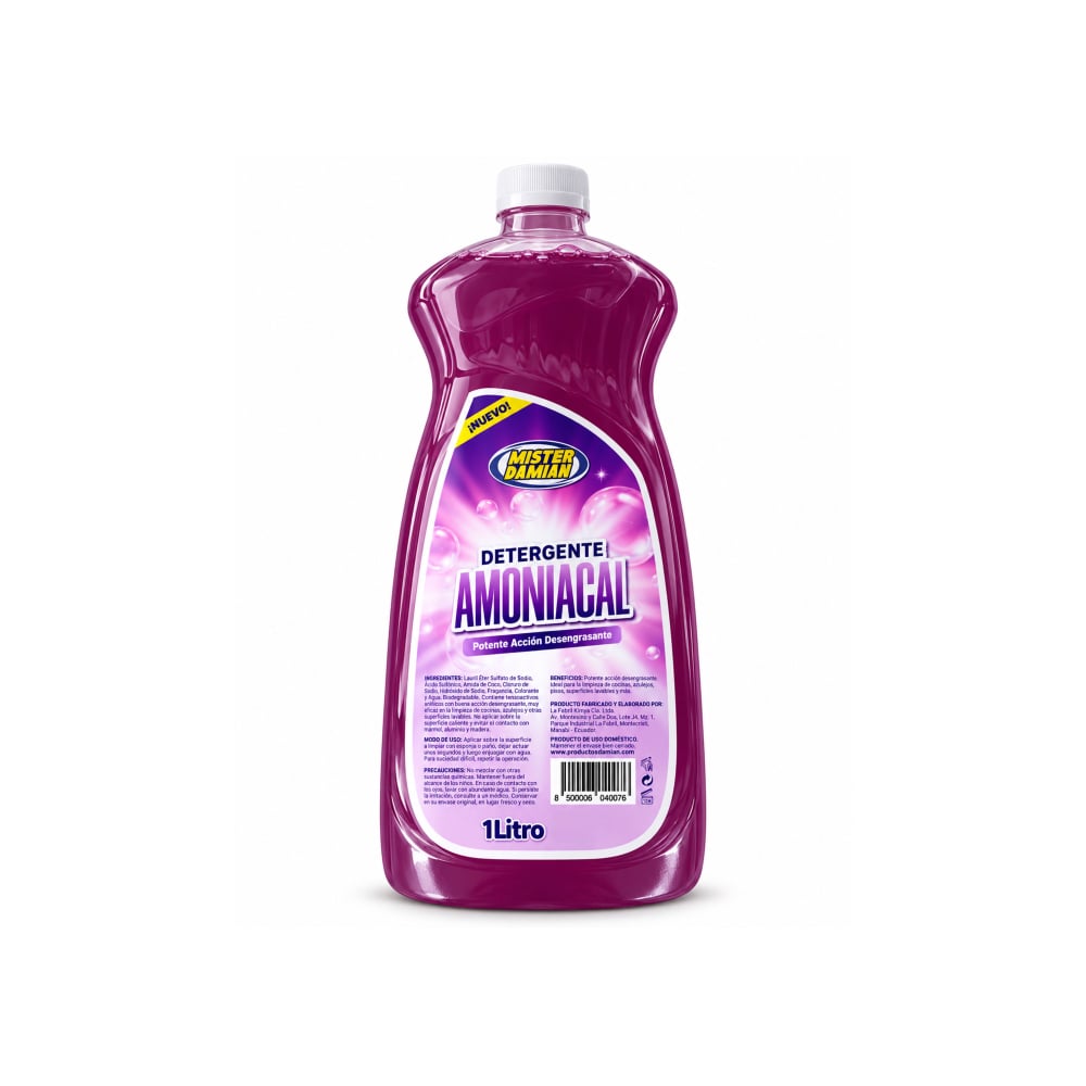 Detergente amoniacal desengrasante Mister Damian (1 L) - Imagen 1