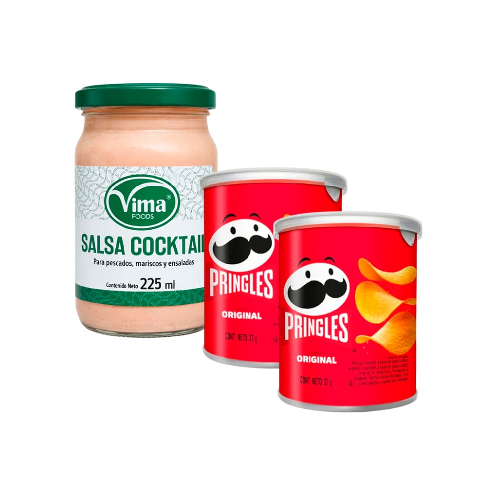 Combo: Salsa cocktail + Papas sabor original Pringles - Imagen 1