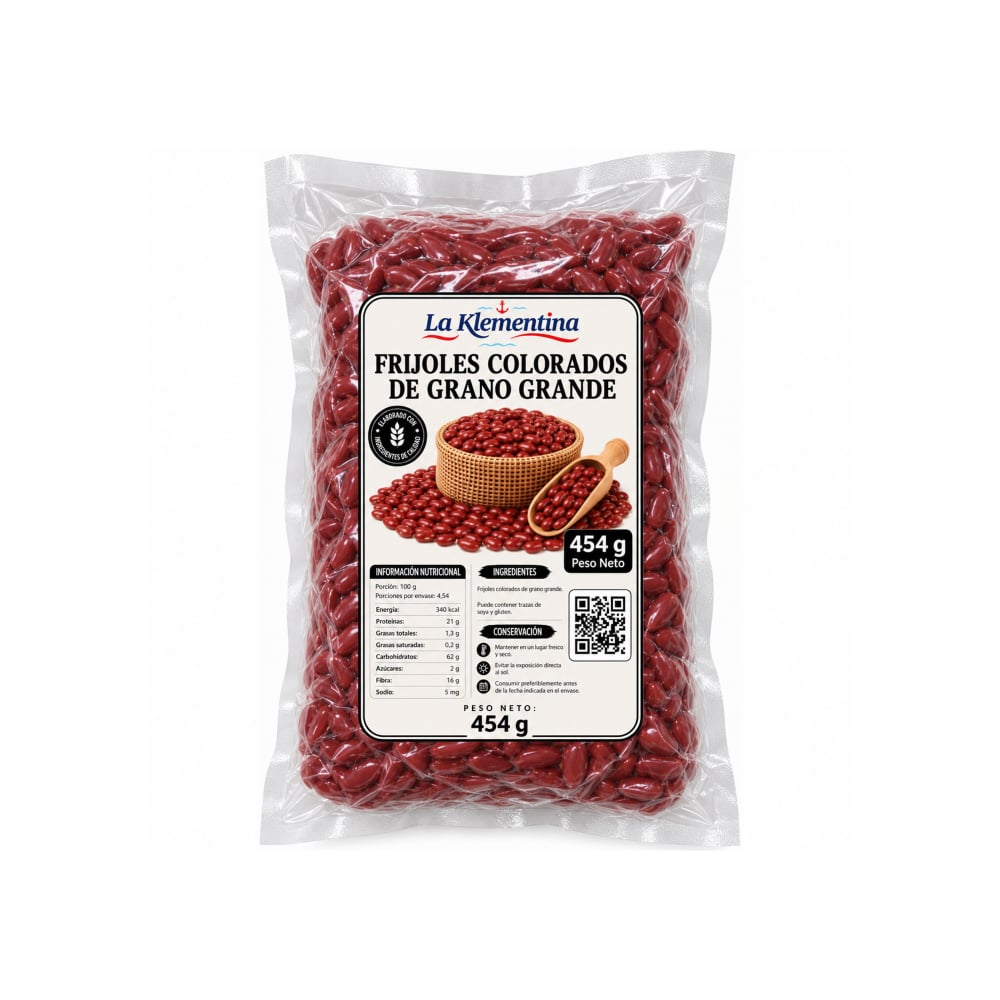 Frijoles colorados grano grande La Klementina (454 g / 2.2 lb) - Imagen 1
