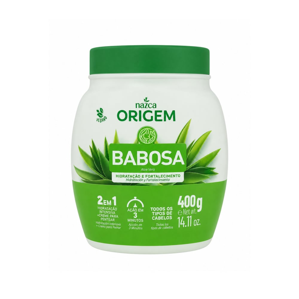 Tratamiento para el cabello con aloe vera Nazca Origem (400 g / 14.11 oz) - Imagen 1