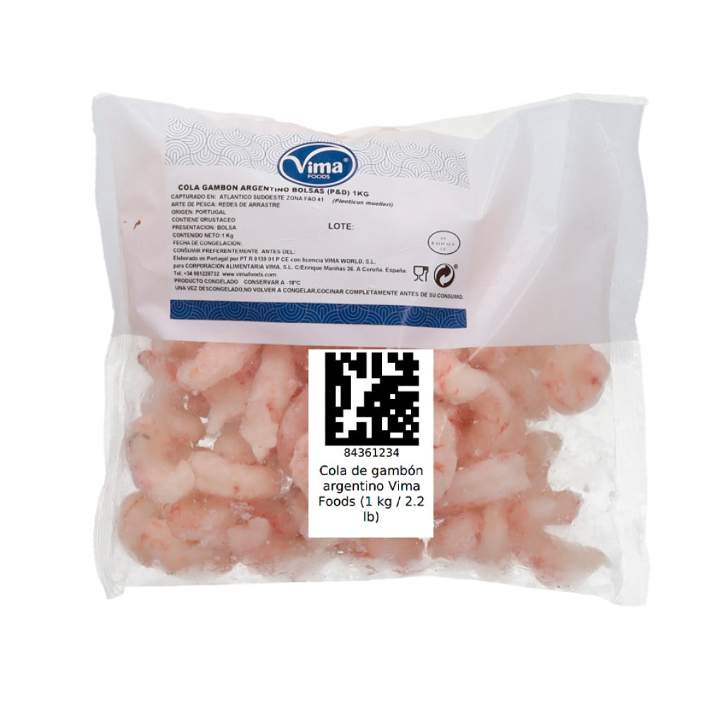 Cola de gambón argentino Vima Foods (1 kg / 2.2 lb) - Imagen 1