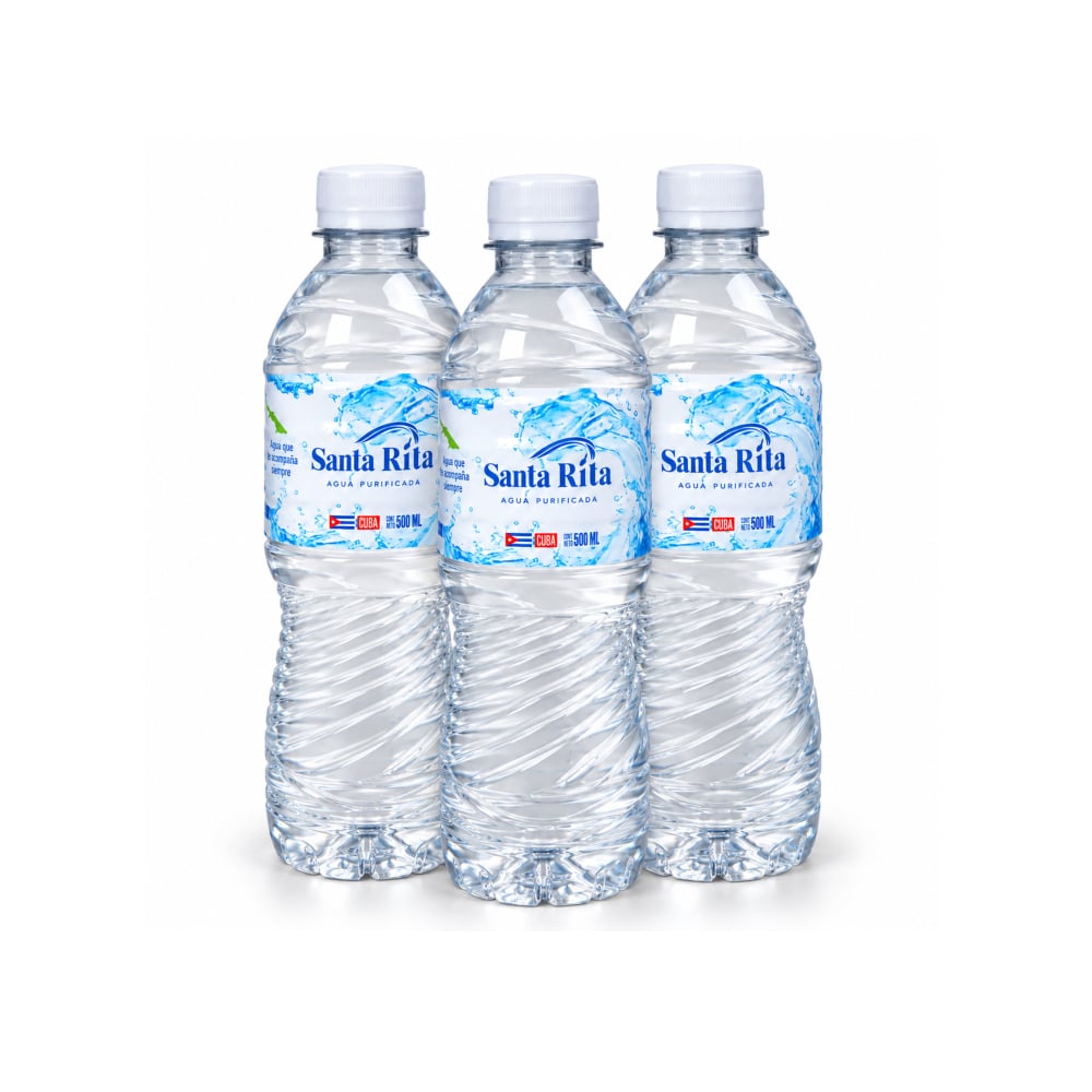 Agua purificada Santa Rita (3 x 500 ml) - Imagen 1