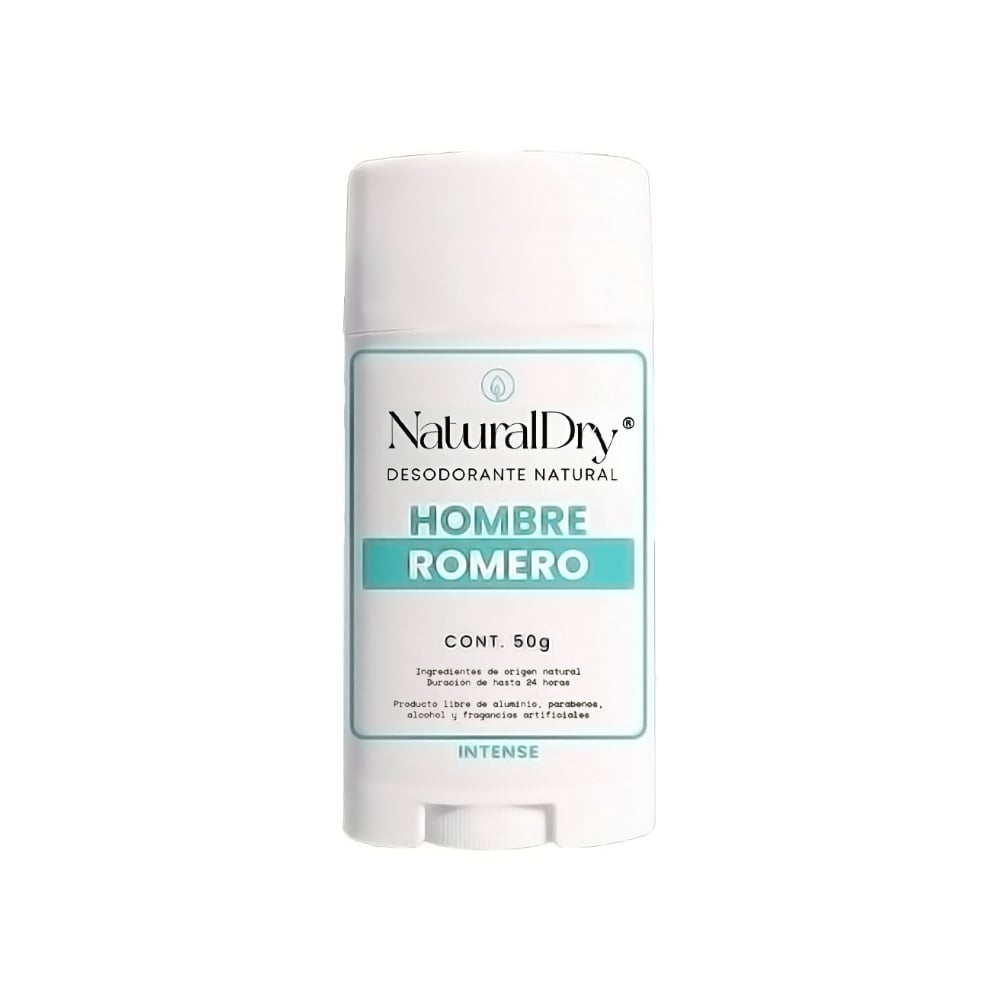 Desodorante natural corporal en barra para hombre aroma romero NaturalDry (50 g / 1.76 oz) - Imagen 1