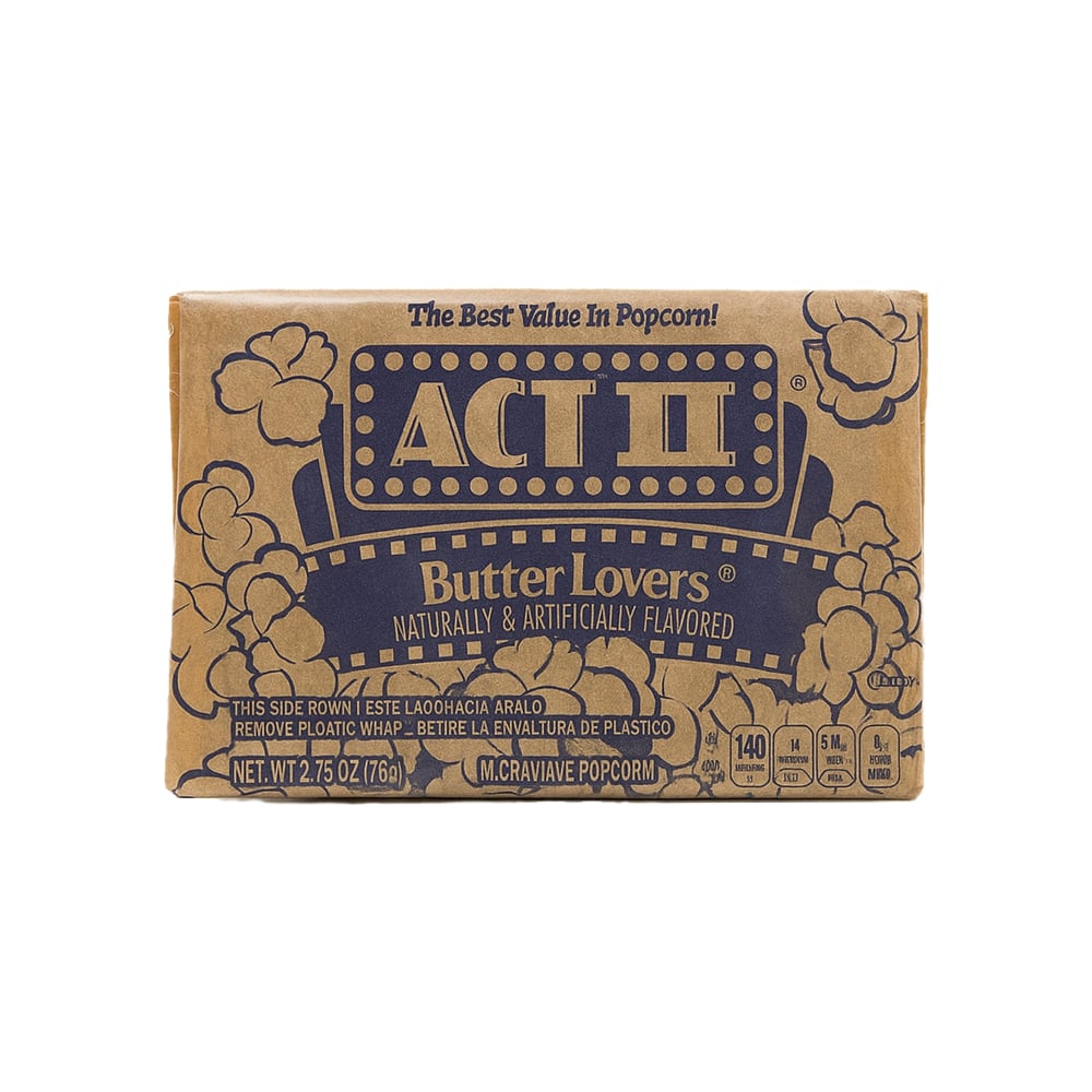 Palomitas de maíz sabor mantequilla ACT II (78 g / 2.75 oz) - Imagen 1