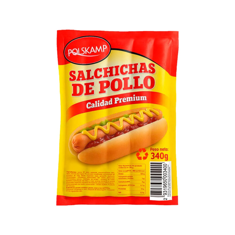 Salchichas de pollo Polskamp (340 g / 12 oz) - Imagen 1