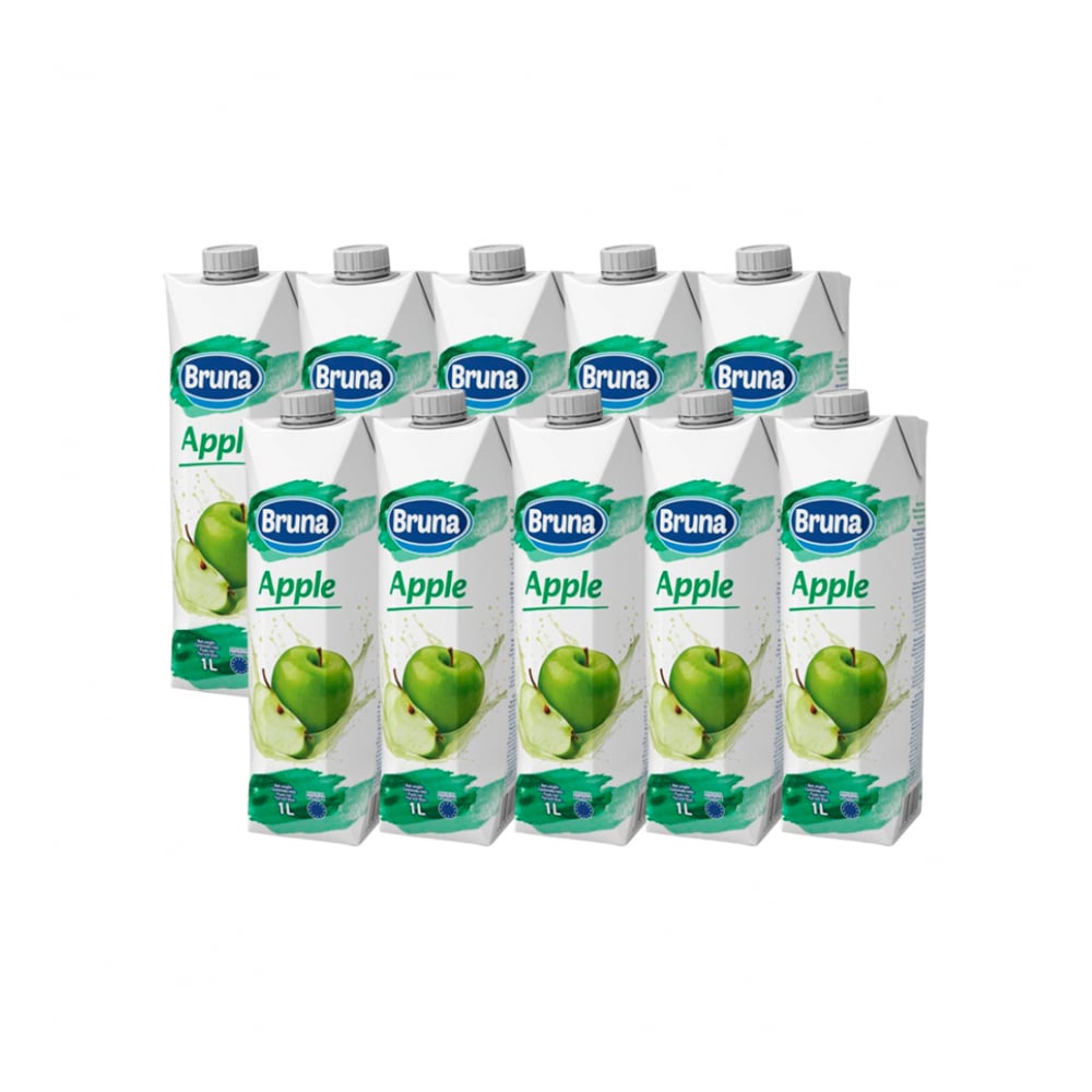Jugo de manzana Bruna (10 x 1 L) - Imagen 1