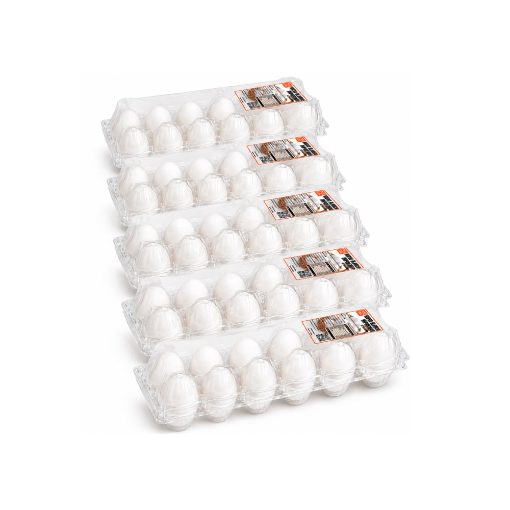 Huevo blanco importado PDL LMC (5 x 12 U) - Imagen 1