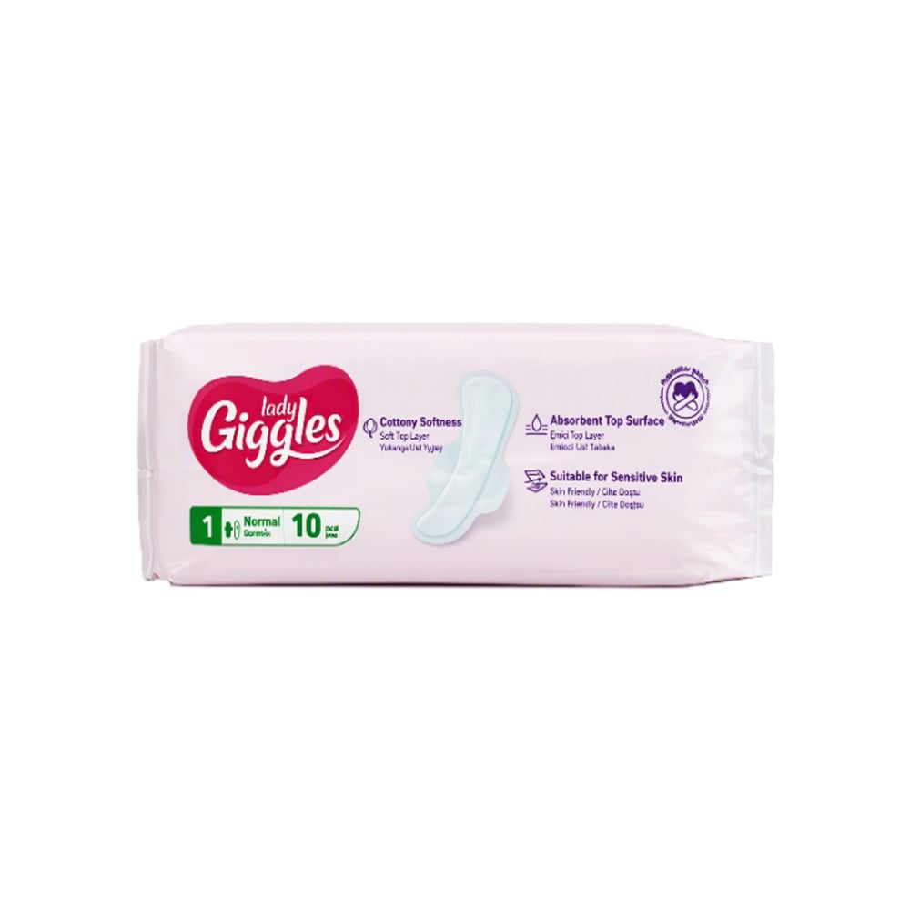 Toallas sanitarias talla 1 normal Lady Giggles (10 U) - Imagen 1