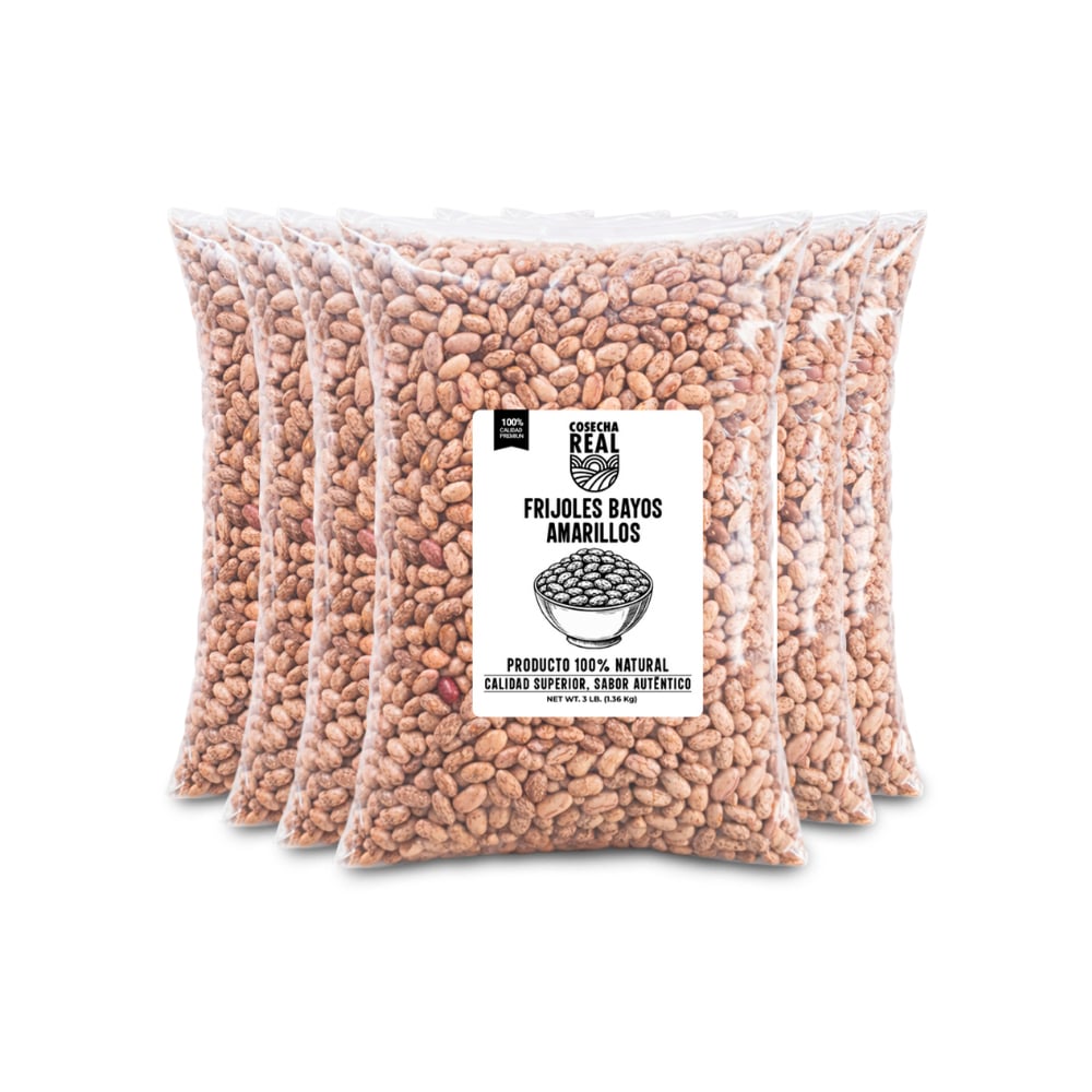 Frijoles bayos amarillos Cosecha Real (6 x 1.36 kg / 3 lb) - Imagen 1