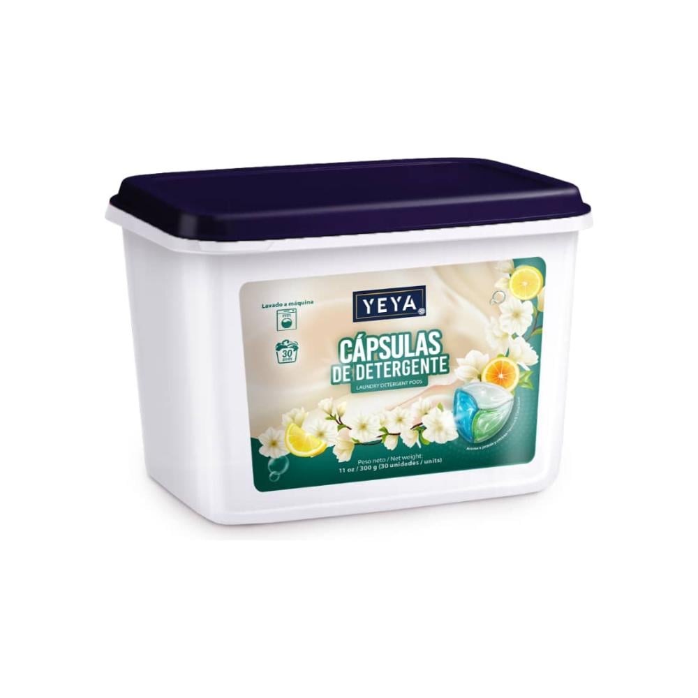 Cápsulas de detergente para lavar aroma jazmín y cítricos YEYA (300 g / 11 oz) - Imagen 1