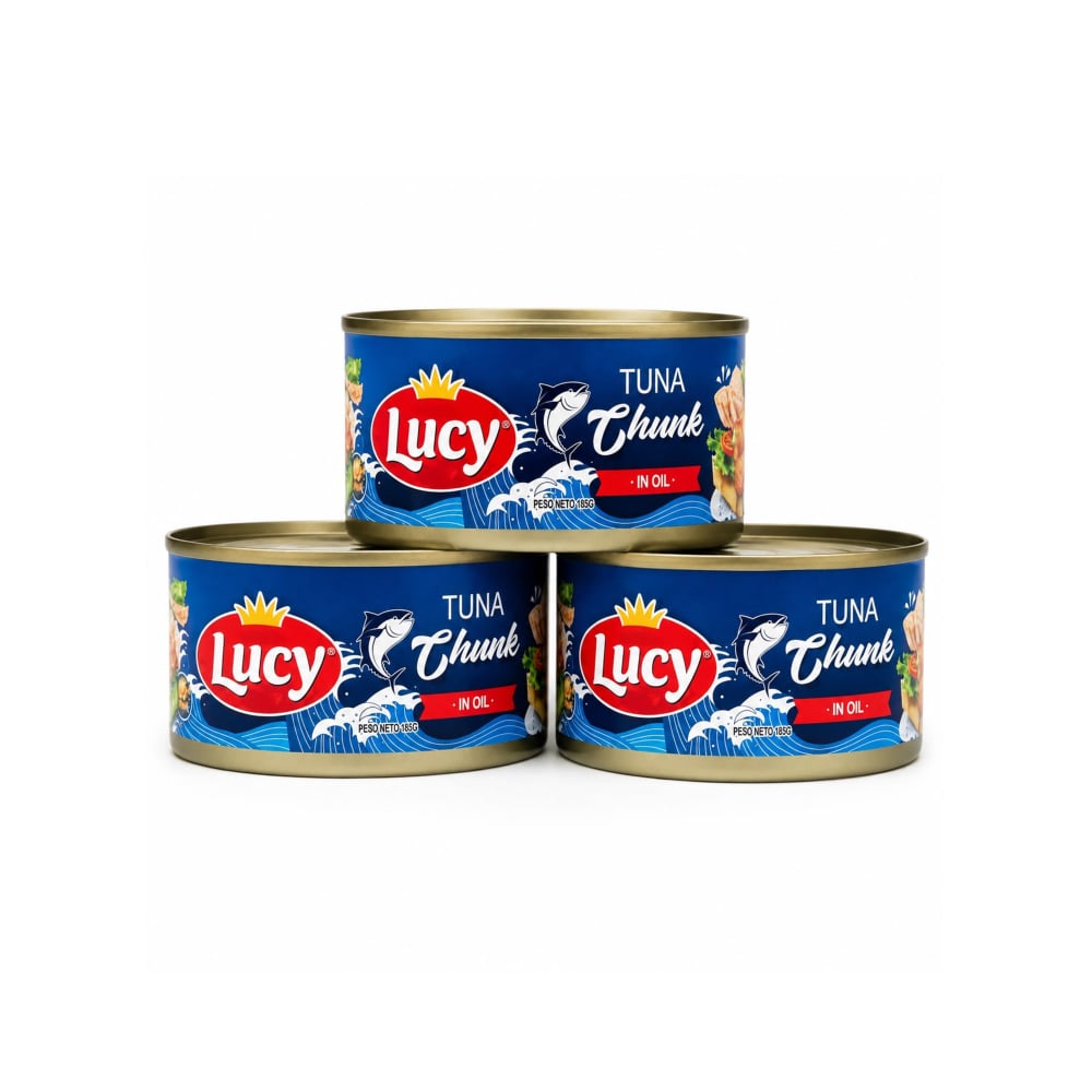 Atún lomitos en aceite Lucy ( 3 x 185 g / 6.53 oz) - Imagen 1