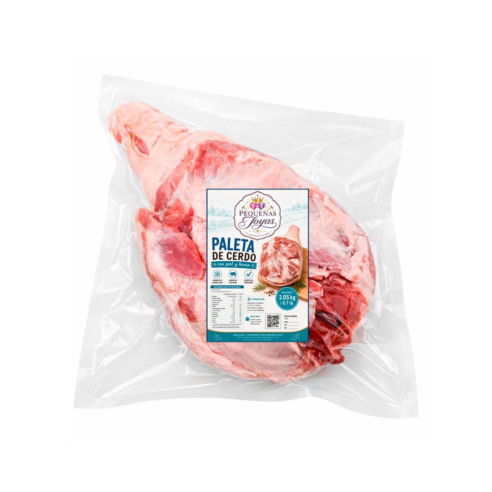 Paleta de cerdo con piel y hueso Pequeñas Joyas (3.05 kg / 6.7 lb) - Imagen 1