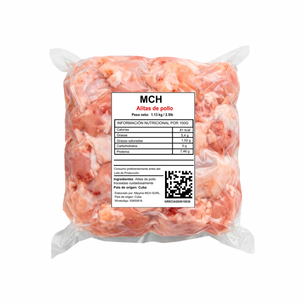 Alitas de pollo MCH (1.13 kg / 2.5 lb) - Imagen 1