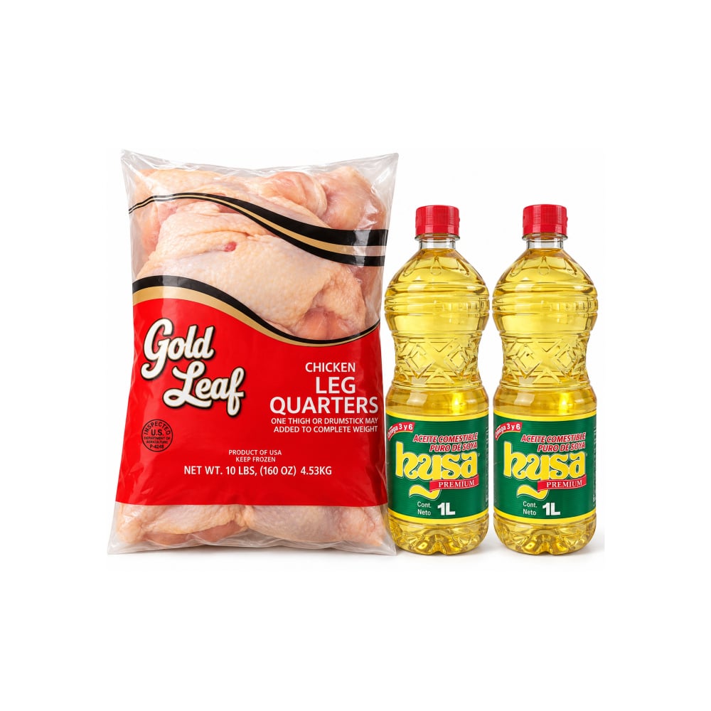 Aceite de soya + Cuartos traseros de pollo - Imagen 1