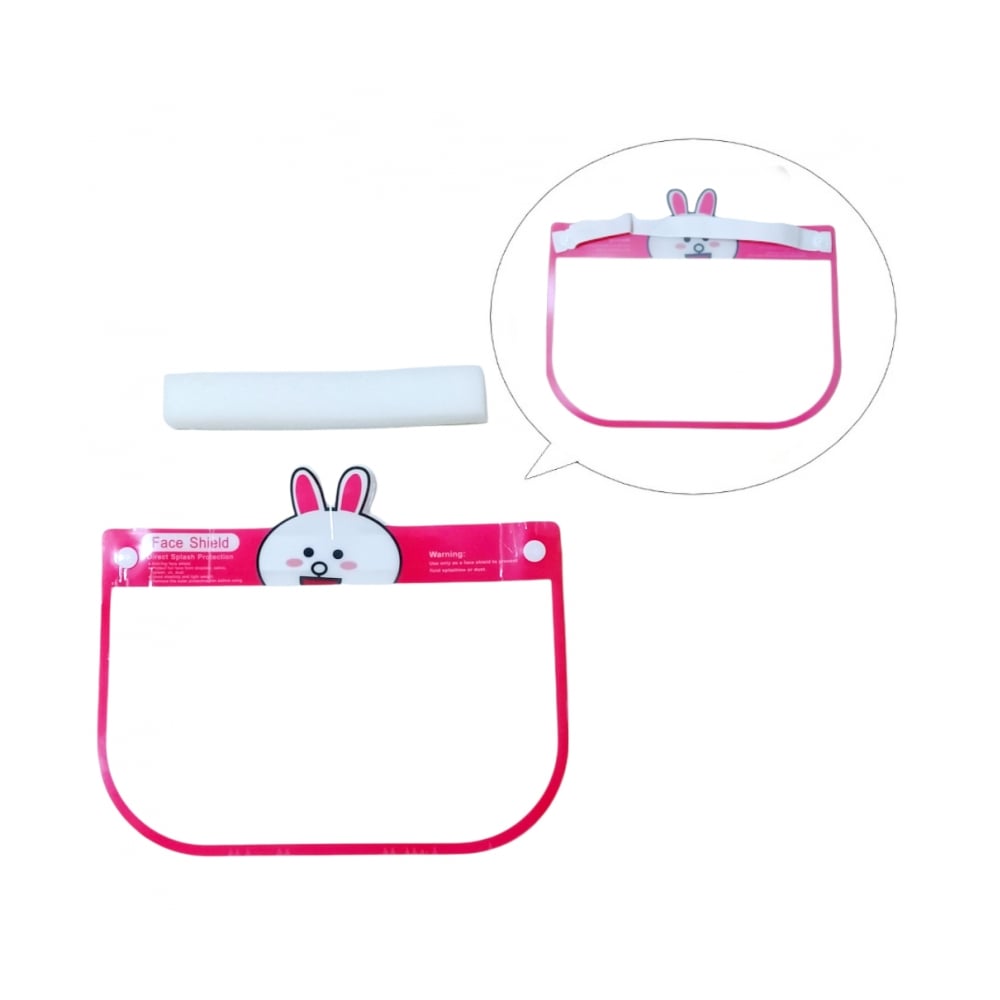 Careta facial color rosado para niñas - Imagen 1