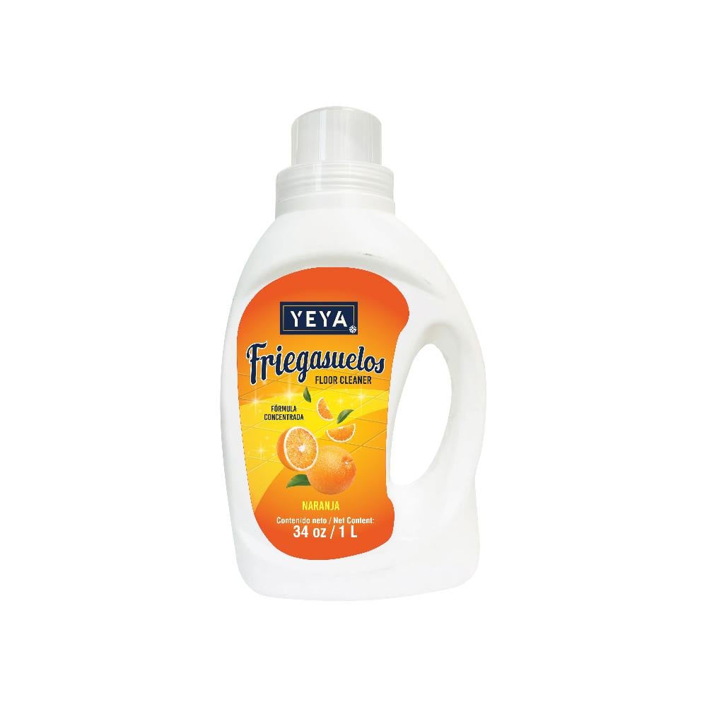 Friegasuelos con aroma a naranja YEYA (1 L / 34 oz) - Imagen 1