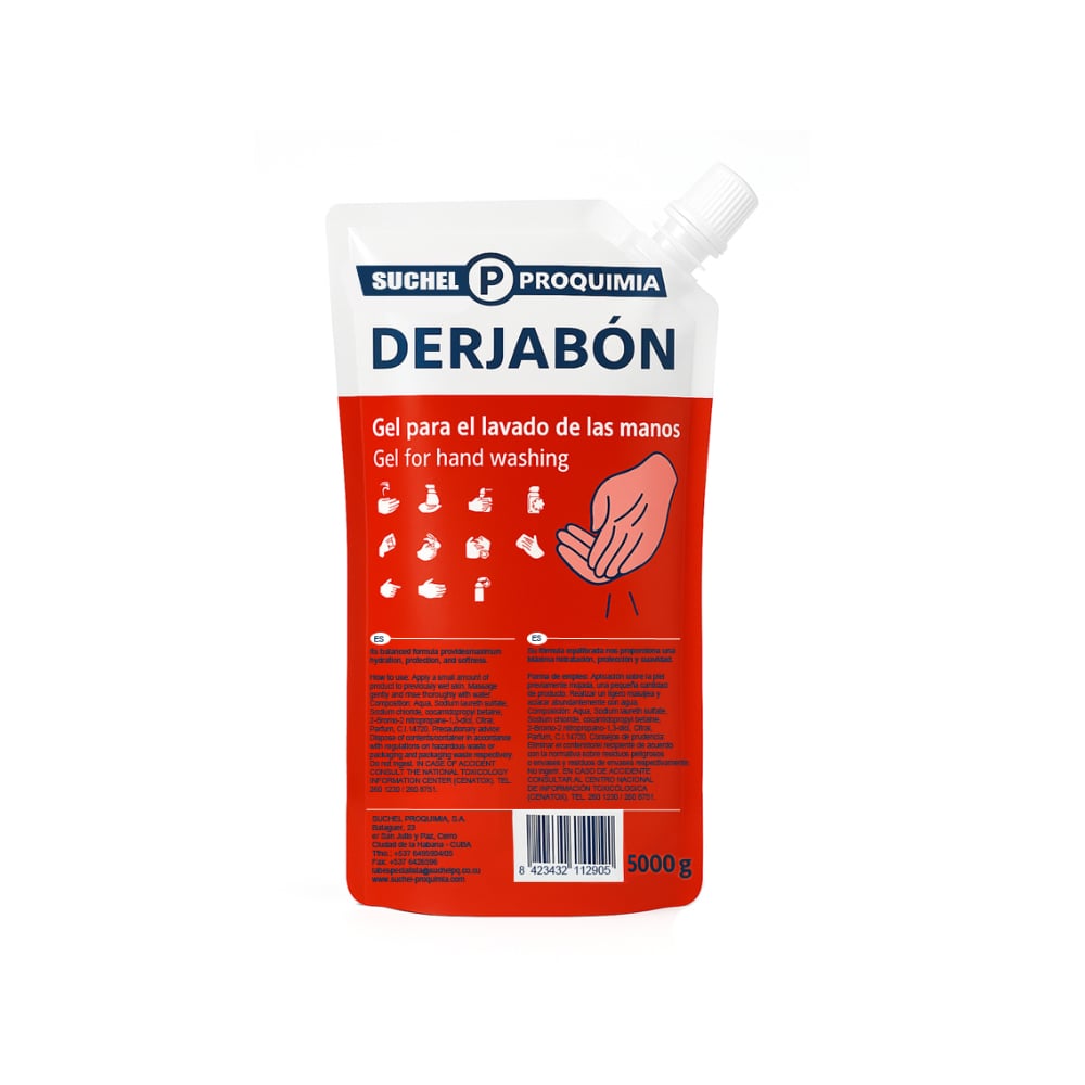 Gel para el lavado de manos Derjabón Suchel Proquimia (5 kg / 11.02 lb) - Imagen 1