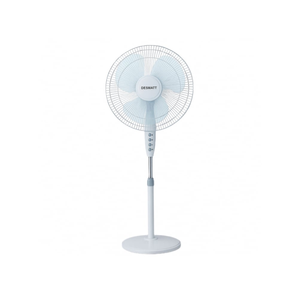 Ventilador de pedestal color blanco Desmatt SEF-1614 - Imagen 1