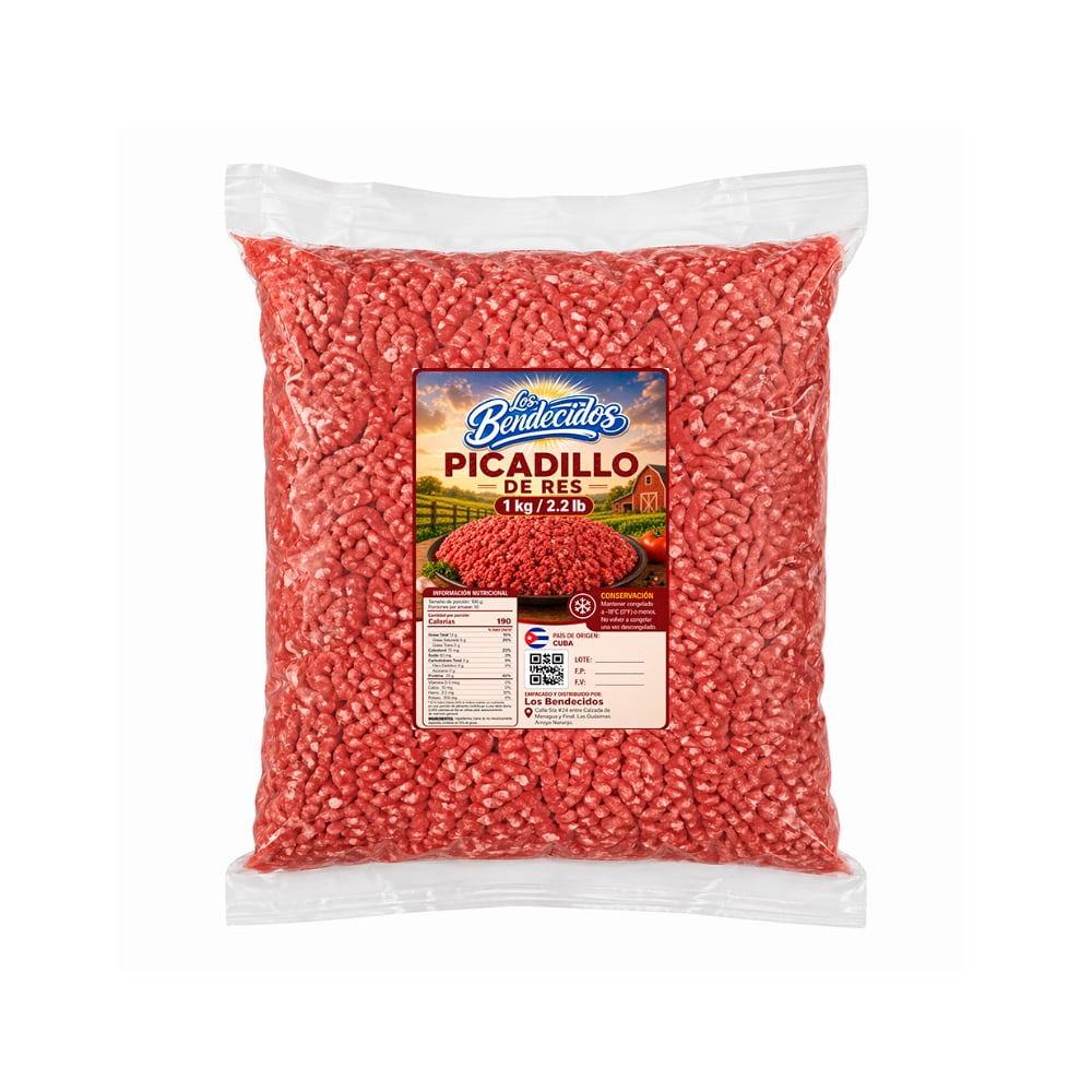 Picadillo de res Los Bendecidos (1 kg / 2.2 lb) - Imagen 1