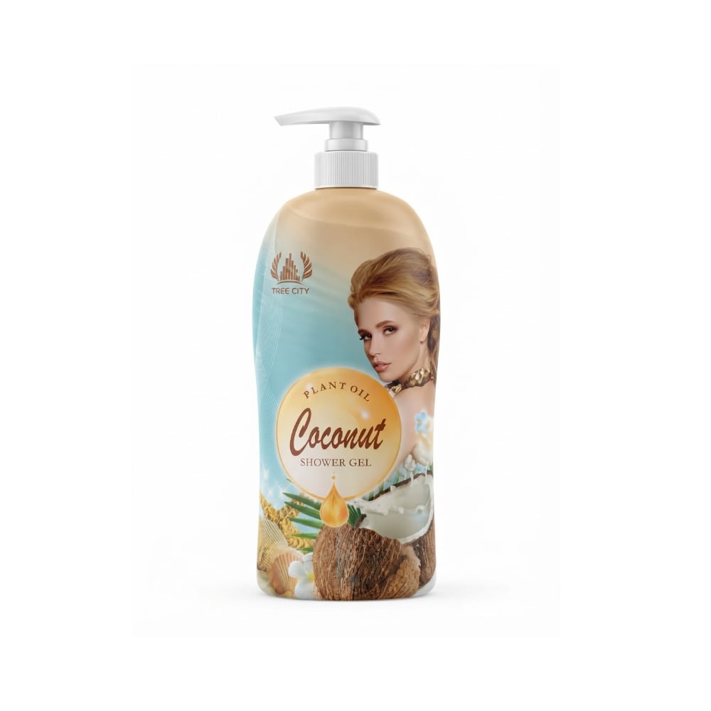 Gel de ducha con aceite de coco Tree City (1380 ml) - Imagen 1