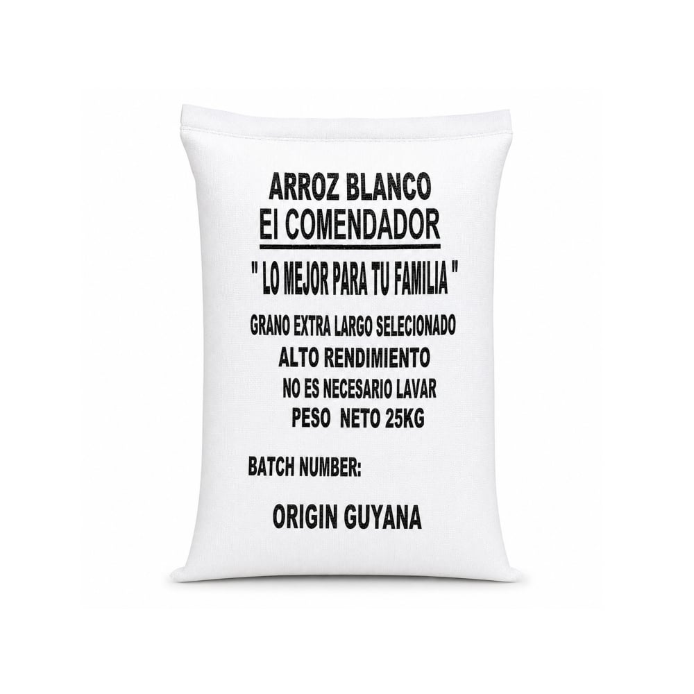 Arroz blanco de grano largo El Comendador (25 kg / 55 lb) - Imagen 1
