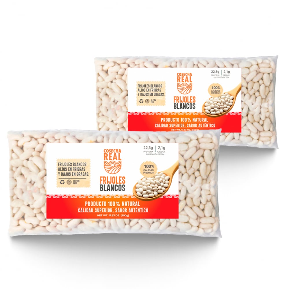 Frijoles blancos Cosecha Real (2 x 500 g / 1.1 lb) - Imagen 1