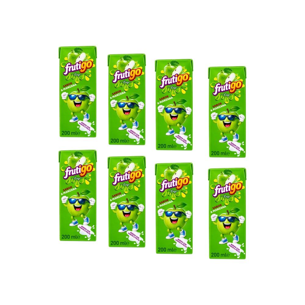 Jugo sabor a manzana Frutigo (8 x 200 ml / 6.76 fl oz) - Imagen 1