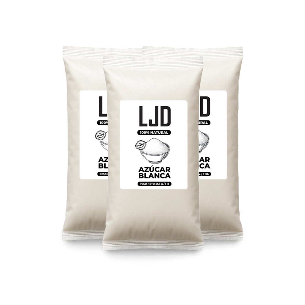 Azúcar blanca LJD (3 x 454 g / 1 lb) - Imagen 1