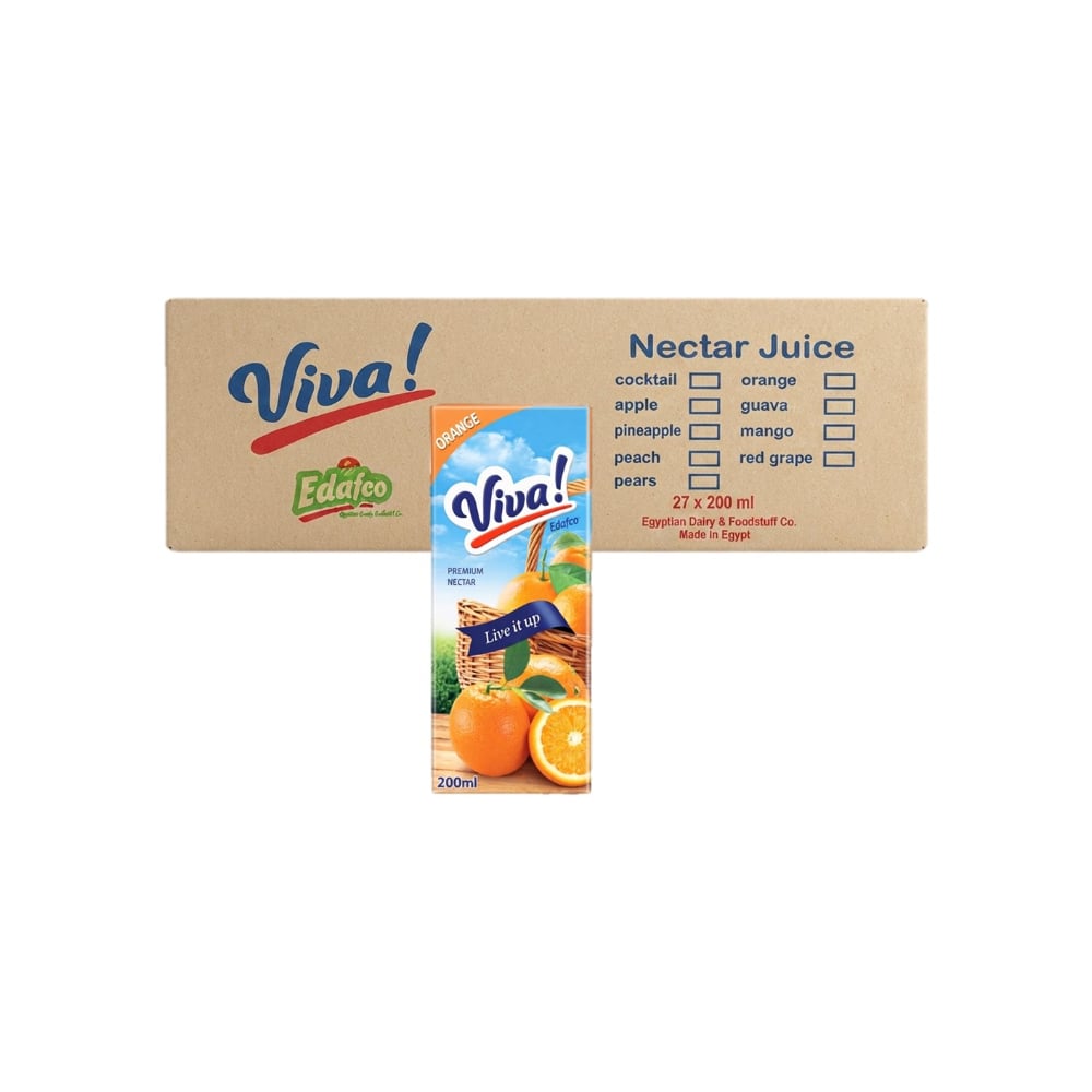 Néctar de naranja Viva (27 x 200 ml) - Imagen 1
