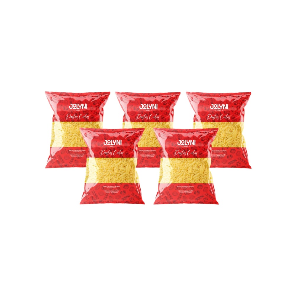 Pastas cortas - fideos - Vermicelli Jolyni (5 x 500 g / 1.10 lb) - Imagen 1