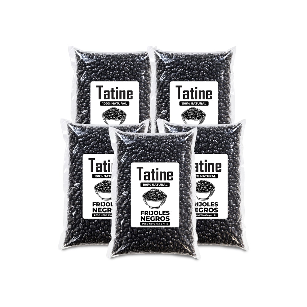 Frijoles negros Tatine (5 x 454 g / 1 lb) - Imagen 1