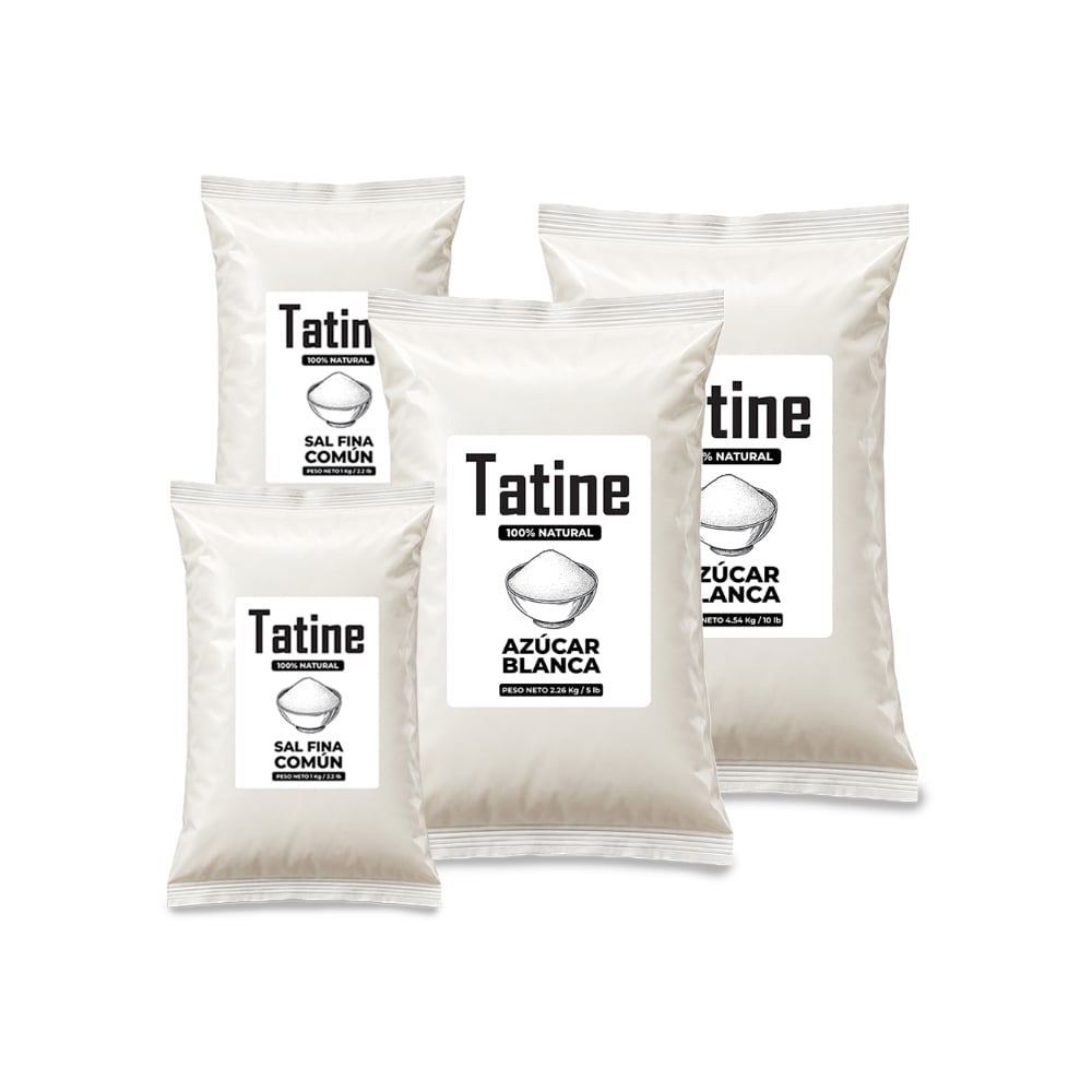 Combo dulce y salado Tatine #5: Sal fina común Tatine + Azúcar blanca Tatine - Imagen 1