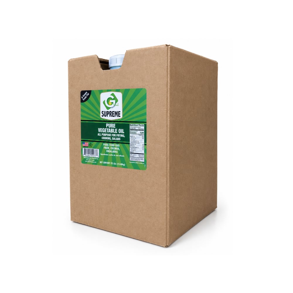 Aceite vegetal puro Global Supreme (15.88 kg / 35 lb) - Imagen 1