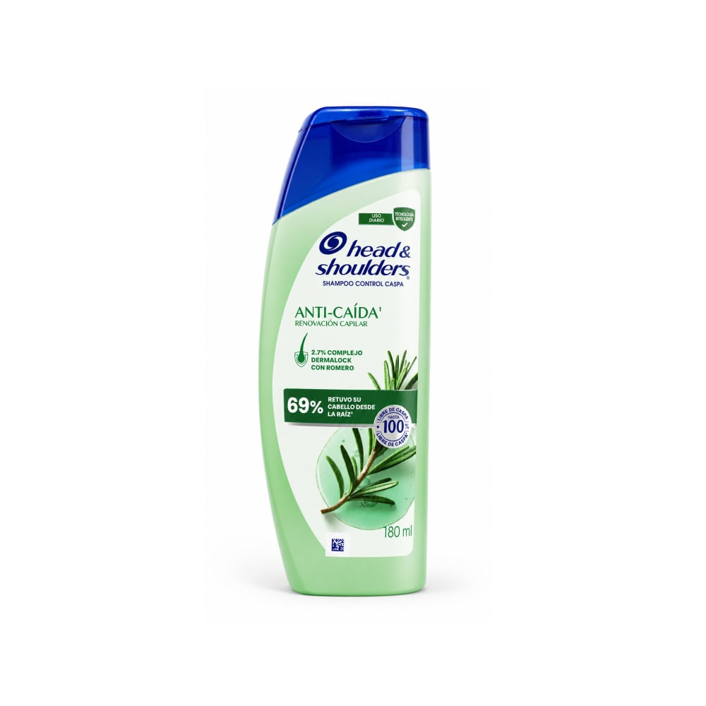 Champú anticaída renovación capilar con romero Head & Shoulders (180 ml) - Imagen 1