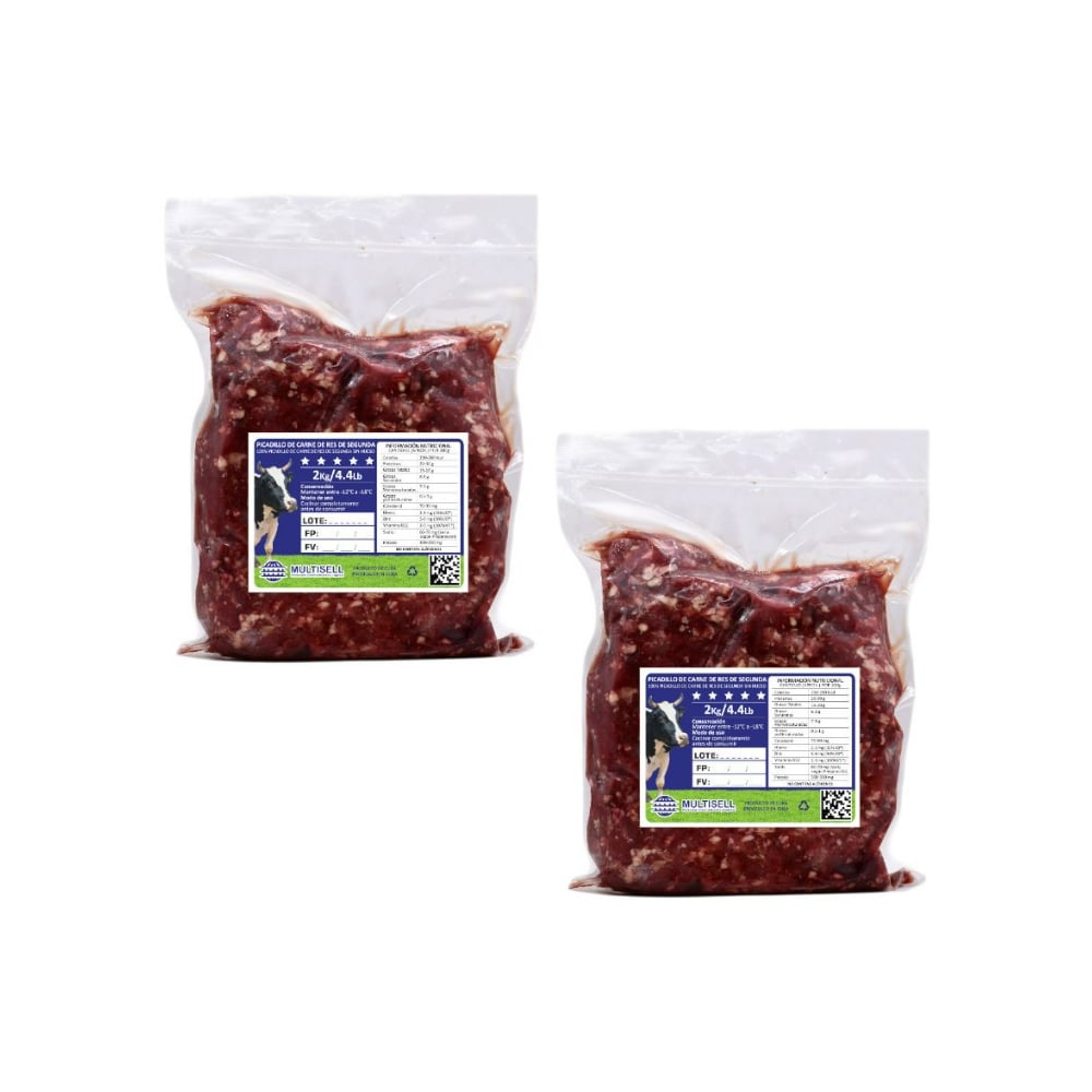 Picadillo de carne de res de segunda Multisell (2 x 2.00 kg / 4.4 lb) - Imagen 1