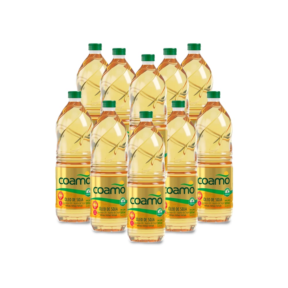 Aceite de soja refinado Coamo (10 x 900 ml) - Imagen 1