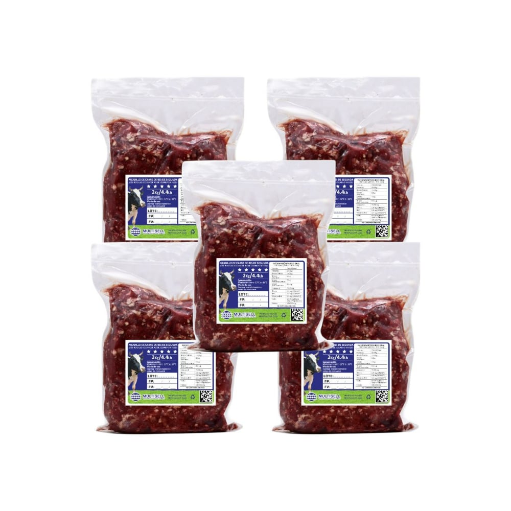 Picadillo de carne de res de segunda Multisell (5 x 2.00 kg / 4.4 lb) - Imagen 1