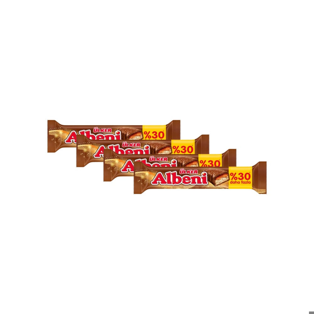 Barra de chocolate con caramelo Ülker Albeni ( 4 x 52 g / 1.83 oz) - Imagen 1