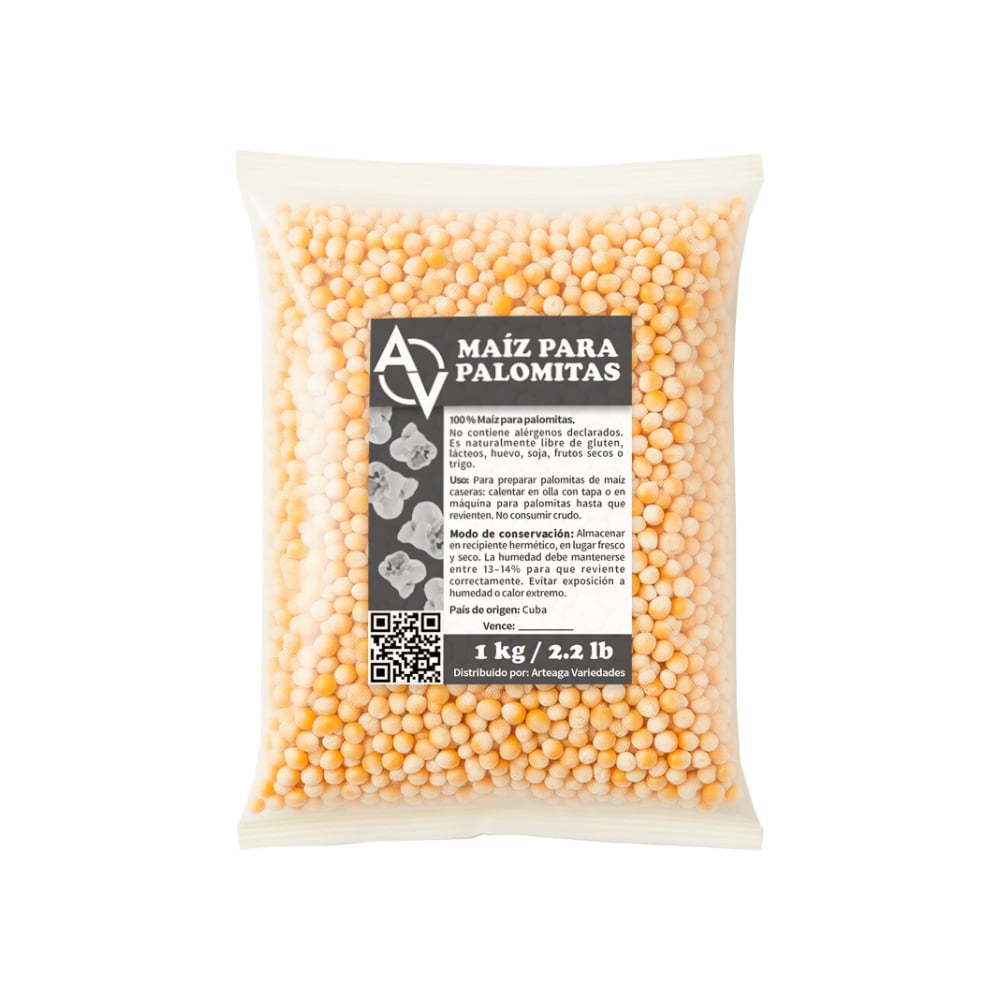 Maíz para palomitas natural Arteaga Variedades (1 kg / 2.2 lb) - Imagen 1