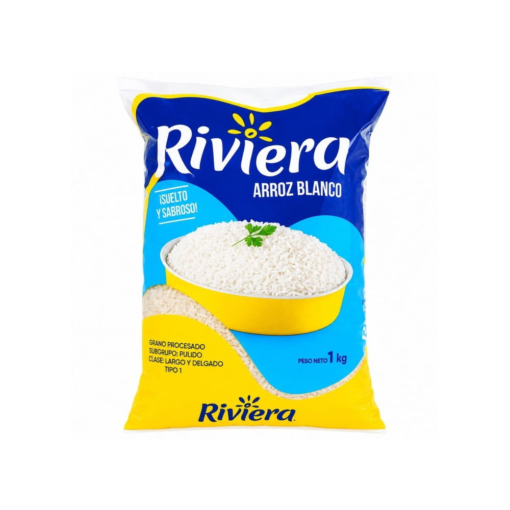 Arroz blanco Tipo 1 Riviera (1 kg / 2.2 lb) - Imagen 1