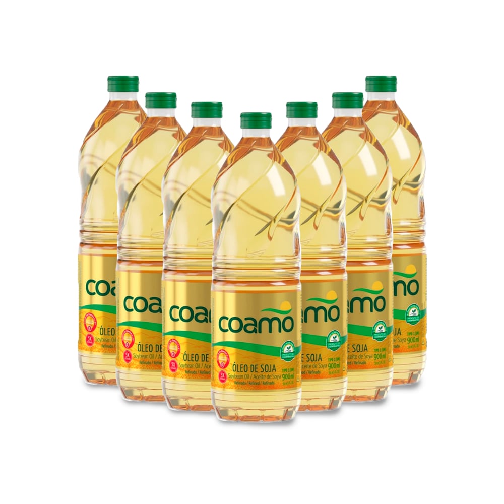 Aceite de soja refinado Coamo (7 x 900 ml) - Imagen 1